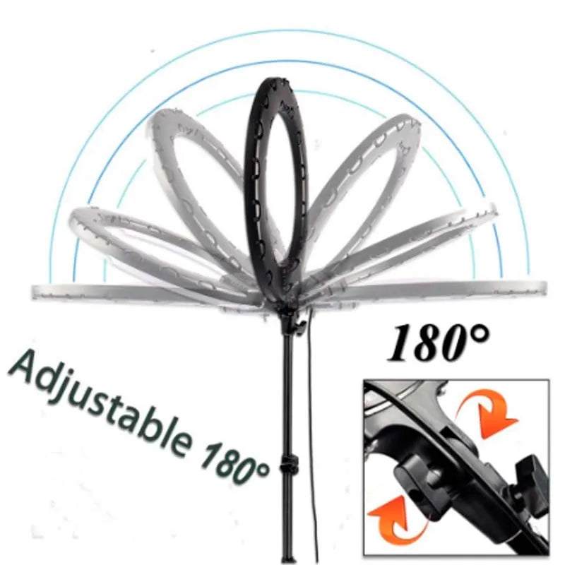 Iluminador Tipo Ring Light Anel Luz De 26cm E Tripé De 2 Metros Entrega Rápida Venda Nacional
