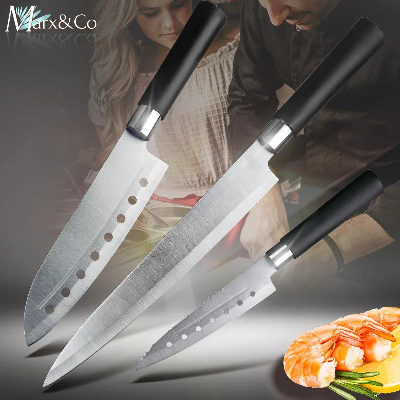 Faca de cozinha 5 7 8 Polegada 3cr13 420c aço inoxidável alto carbono utilitário corte frutas vegetais carne facas chef ferramenta cozinhar conjunto
