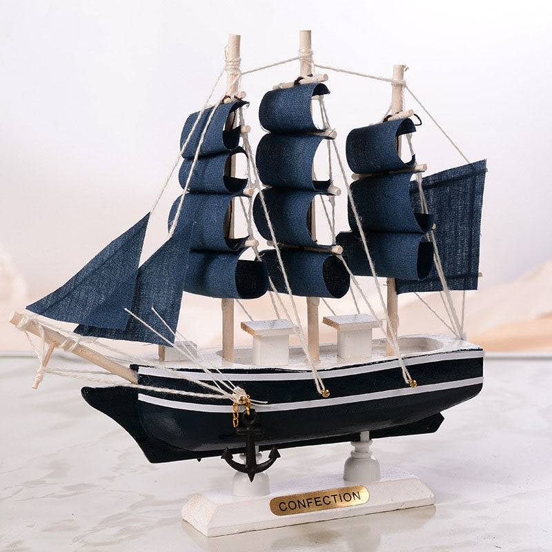 Novo modelo de navio pirata, navio à vela de madeira, estilo mediterrâneo, decoração de casa, artesanal, esculpido, modelo de barco náutico, estatuetas de presente