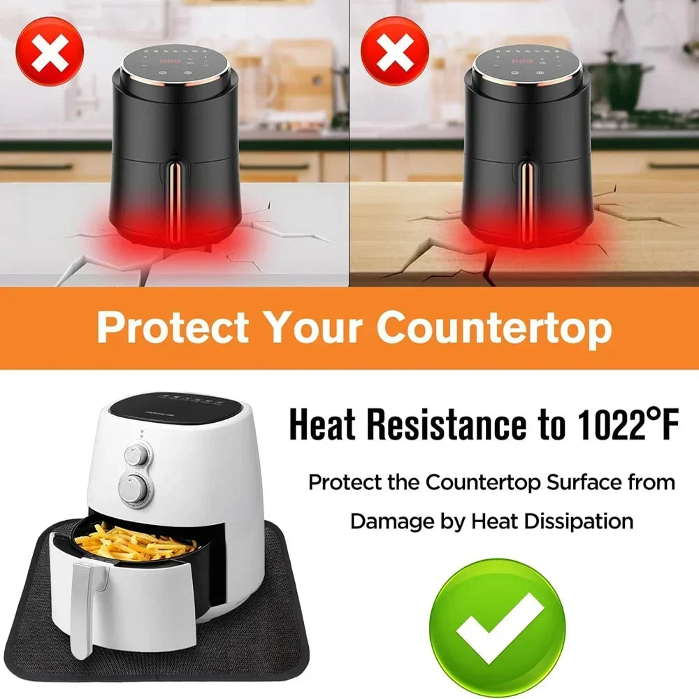 Heat Resistant Mats For Countertop silicone mats for kitchen counter Nonskid Heat Resistant Mats for Air Fryer Coffee Maker Oven