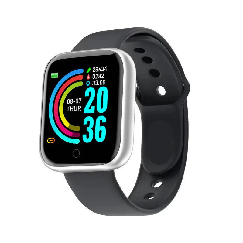 2024 novo relógio inteligente masculino monitor de freqüência cardíaca pressão arterial pulseira de fitness presente para ios e android smartphones y68