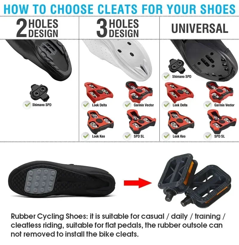 Tênis profissional masculino ultraleve fivelas duplas sapatos de ciclismo mtb luminoso sapatos de bicicleta de estrada auto-bloqueio sapatos de grampo de bicicleta