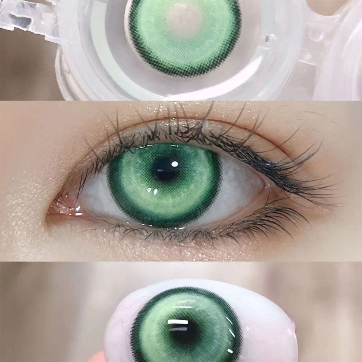 1pair Cosplay Koi Blue Green Pink Red Brown Violet Contact Lenses Halloween Scary Softlens 14.5mm