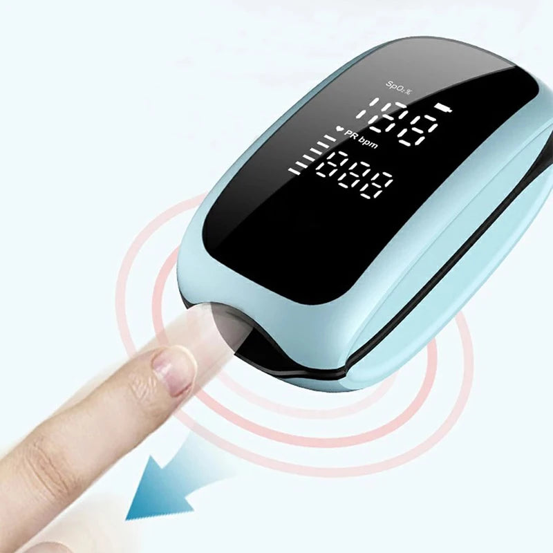Oxímetro Médico Recarregável com Display Digital LED para Crianças, Oxímetro De Pulso De Ponta Do Dedo, Correia Colhedor, Monitor De Saturação De Oxigênio No Sangue
