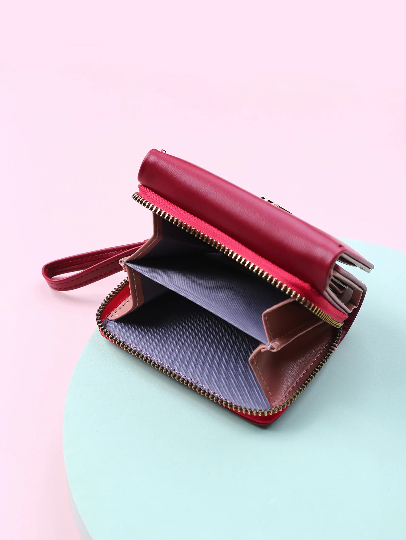 Marca de luxo das mulheres pequena carteira titular do cartão feminino carteiras curtas com bolsa de moedas para mulher senhoras couro do plutônio ferrolho mini embreagem