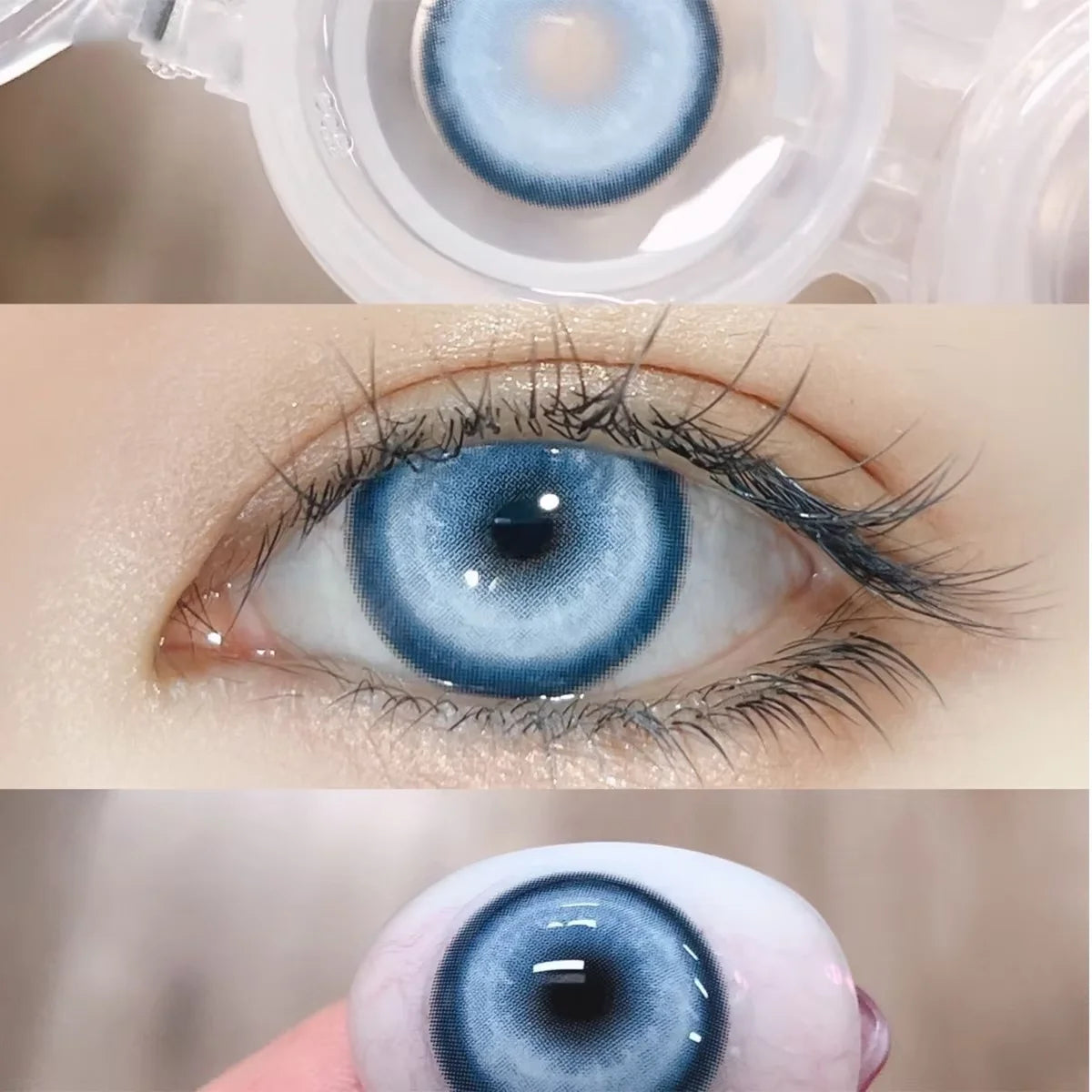 1pair Cosplay Koi Blue Green Pink Red Brown Violet Contact Lenses Halloween Scary Softlens 14.5mm