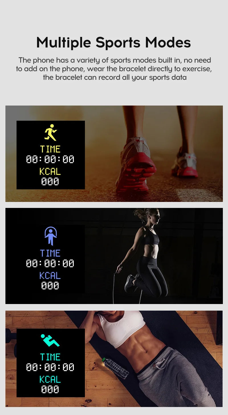 2024 novo relógio inteligente masculino monitor de freqüência cardíaca pressão arterial pulseira de fitness presente para ios e android smartphones y68