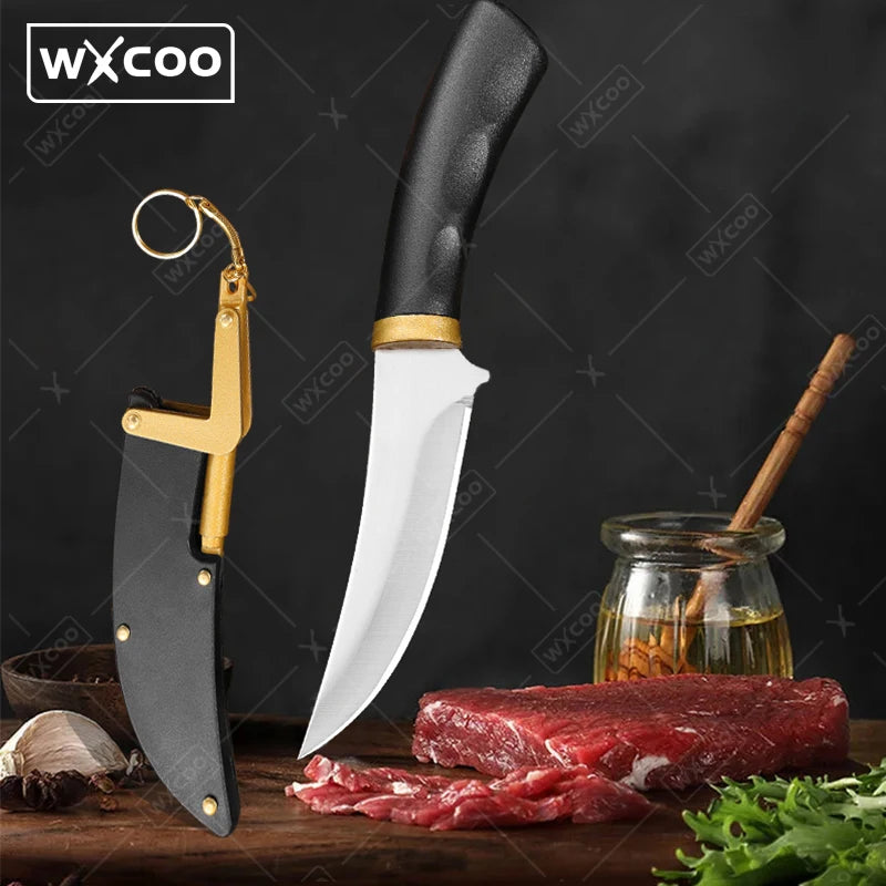 Faca de cozinha japonesa, faca de desossa de aço inoxidável, faca de chef, churrasco, açougueiro, cutelo de carne, facas de corte de pesca