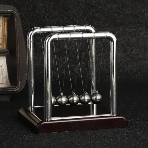 Newton's berço equilíbrio bola de aço material de ensino física ciência pêndulo brinquedos de mesa alívio do estresse presentes decoração para casa