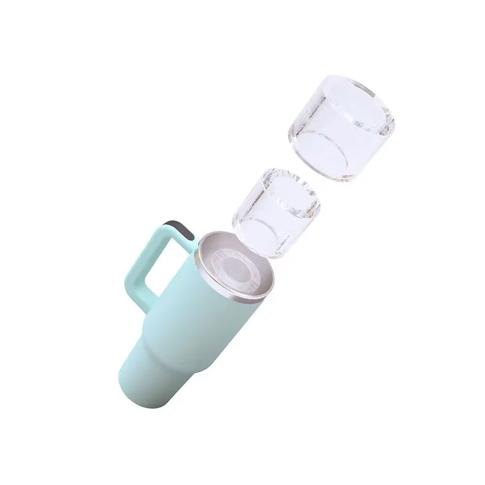 Bandeja de cubos de gelo de 3 graus para stanley 30/40 oz copos de copo cilindro