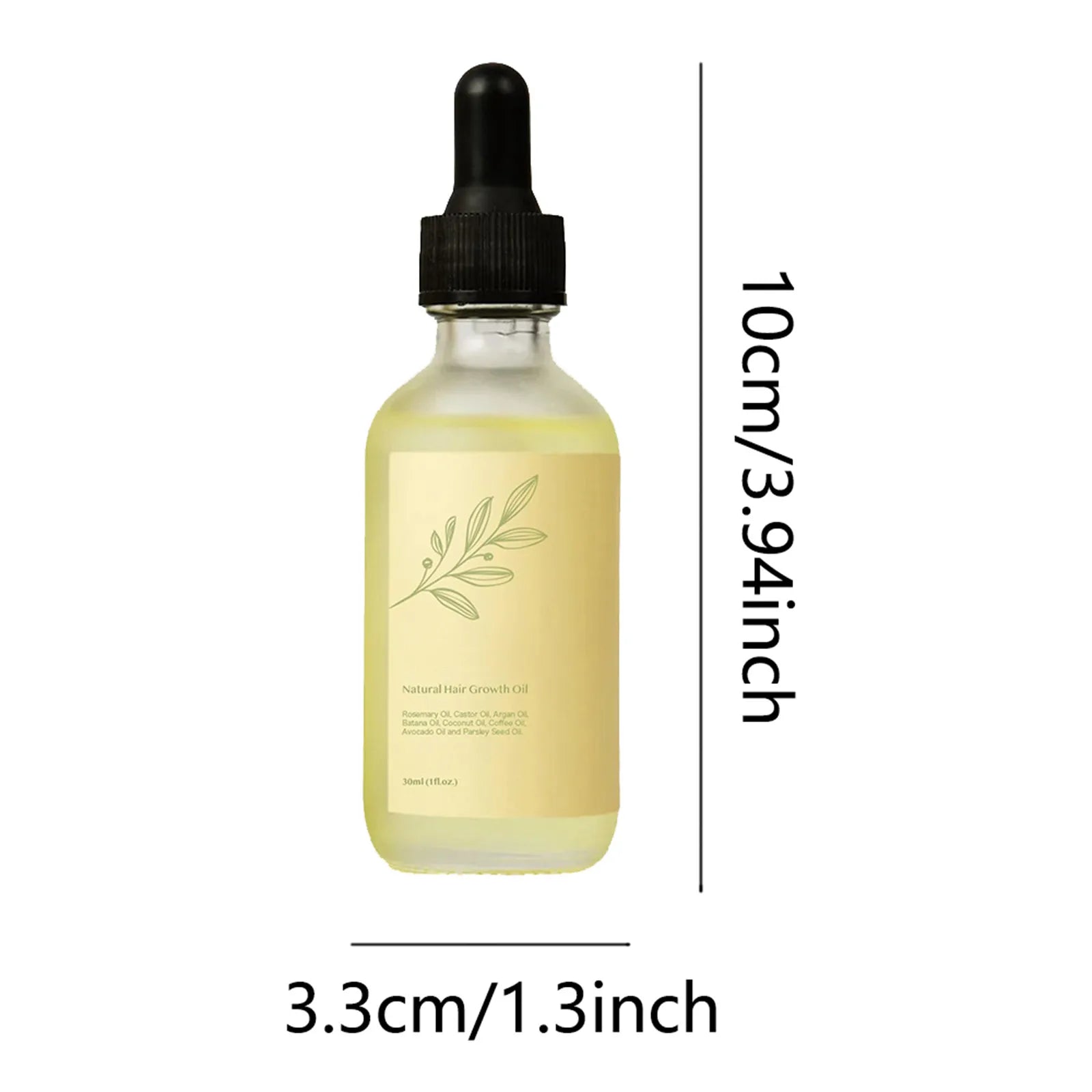 Óleo de crescimento vegano natural para cabelos secos e danificados, óleo para cabelos secos e cabelos