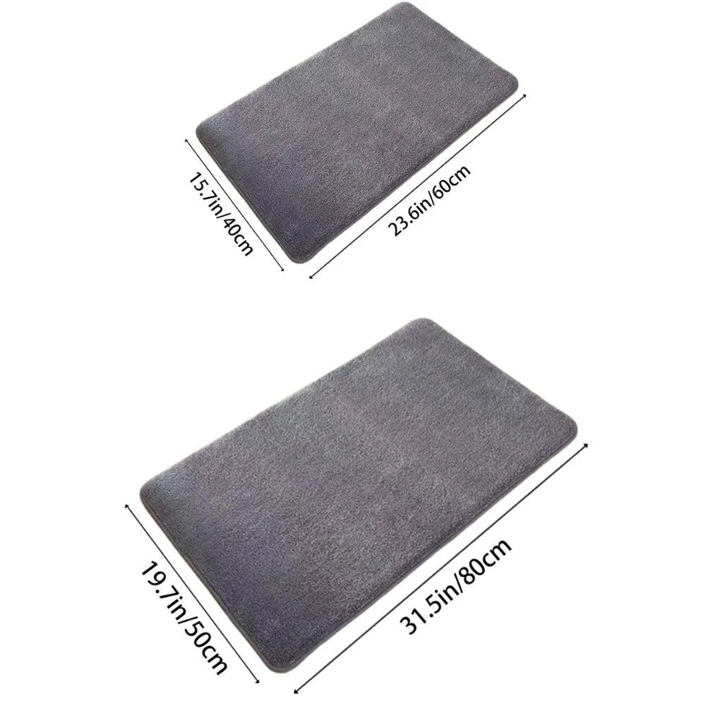 Tapete de chão super absorvente, tapete de banho super absorvente, reforçado,