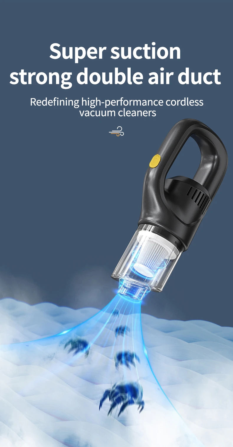 Handheld Vacuum Cleaner Rechargeable Auto Cordless Vacuum Mini Vacuum Cleaner Portable Vacuum Cleaner Home Electrical Appliances