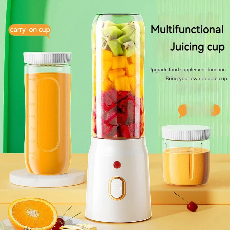 Liquidificador sem fio portátil, espremedor de frutas elétrico, máquina para esmagar gelo laranja, 10 lâminas, máquina auxiliar de alimentos, 1500ma, misturador