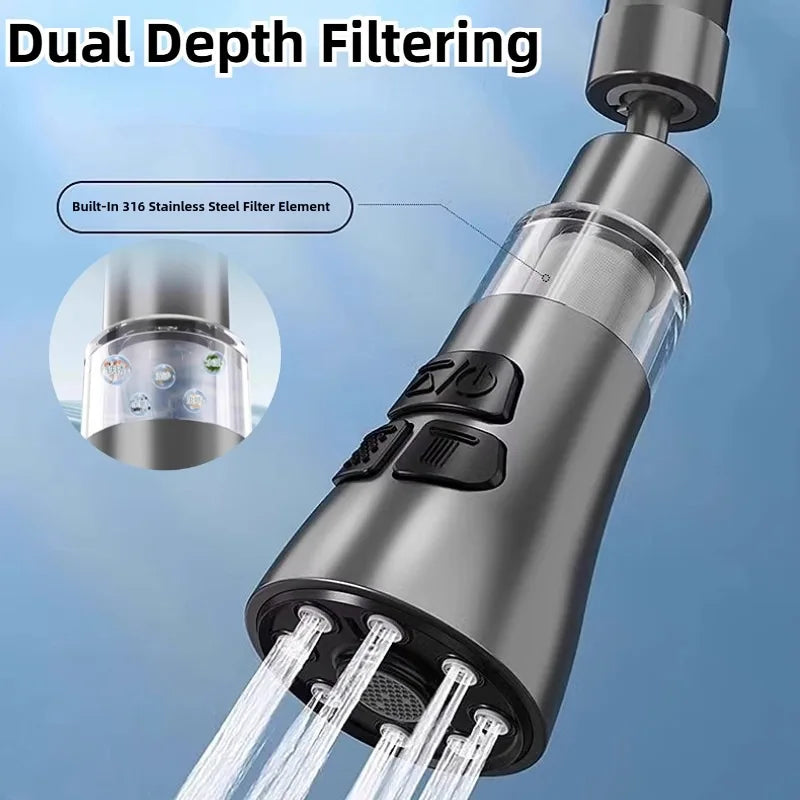 Kitchen Faucet Sprays Head Filter Home Extended Sink Faucet Strainer Washbasin Faucet Extender Bubbler Nozzle Easy to Use cocina