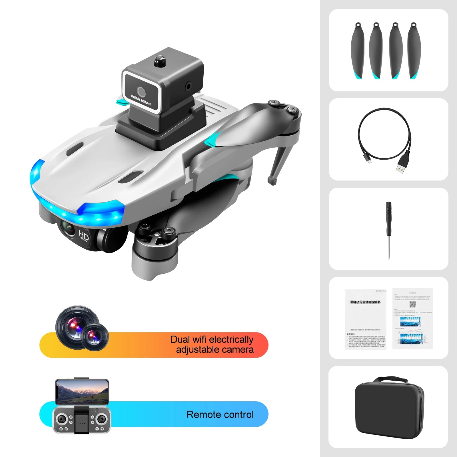 KF102MAX GPS Drone com Câmera, 4K, Fotografia Aérea Profissional, Câmera HD,