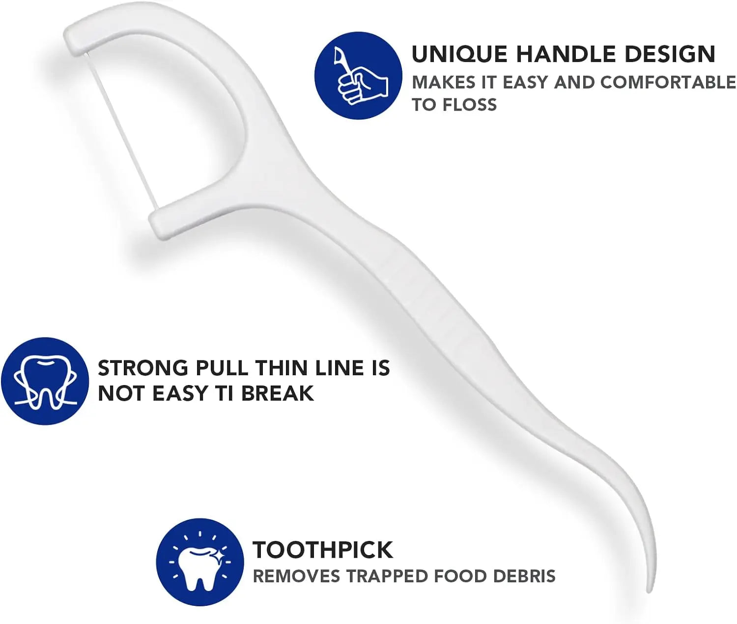 Palhetas de Fio Dental Sabor Menta, Palitos com fio, Linhas dentárias, Limpeza
