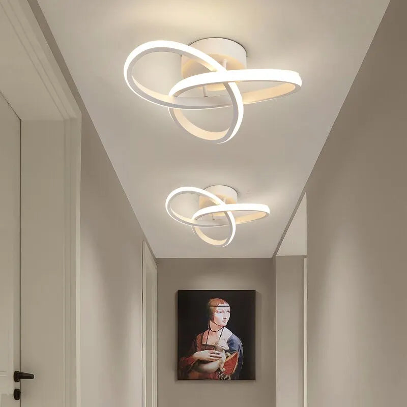 Estilo Moderno Household LED Lustre, Lâmpada Do Teto, Luz Do Quarto, Instalação De Superfície, Lâmpada De Sala De Jantar, 3 Cores, AC 220V