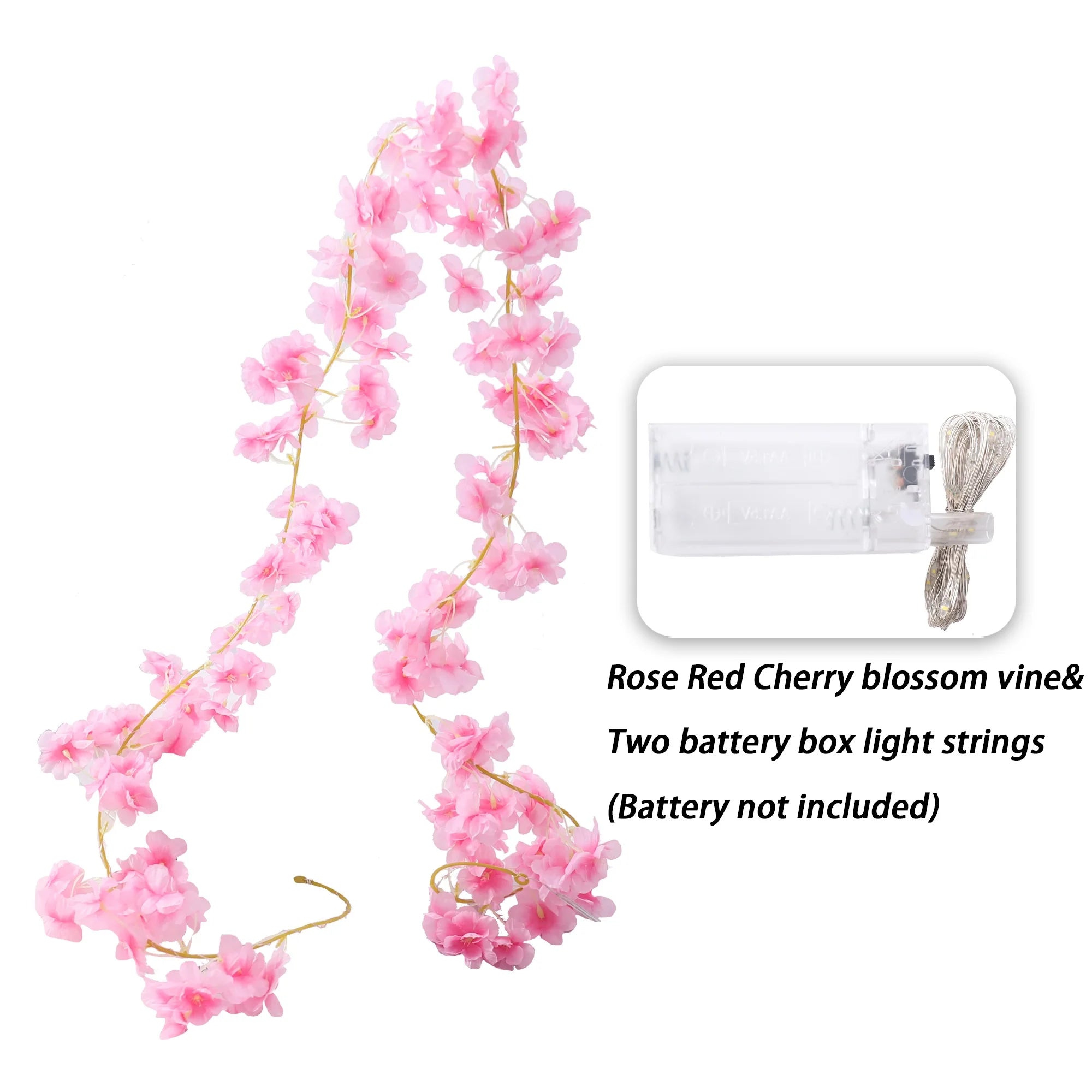 180cm artificial sakura flores videira casamento jardim rosa arco decoração de festa em casa natal nupcial falso seda scrapbook plantas