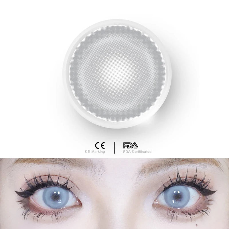 1pair Cosplay Koi Blue Green Pink Red Brown Violet Contact Lenses Halloween Scary Softlens 14.5mm