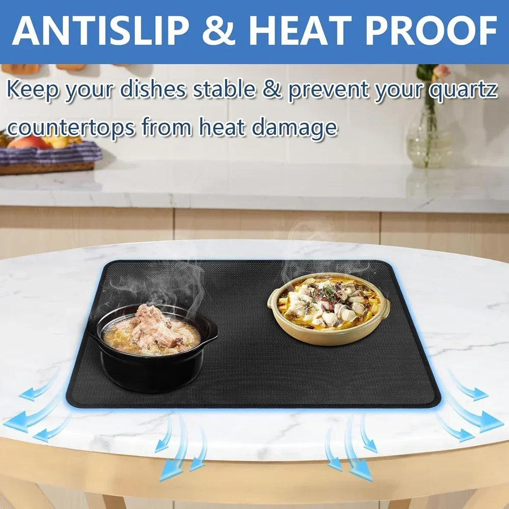 Heat Resistant Mats For Countertop silicone mats for kitchen counter Nonskid Heat Resistant Mats for Air Fryer Coffee Maker Oven