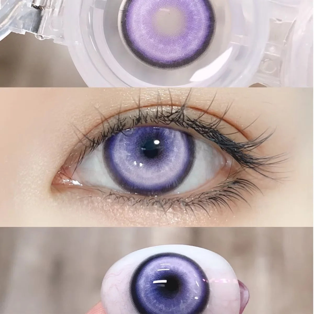 1pair Cosplay Koi Blue Green Pink Red Brown Violet Contact Lenses Halloween Scary Softlens 14.5mm