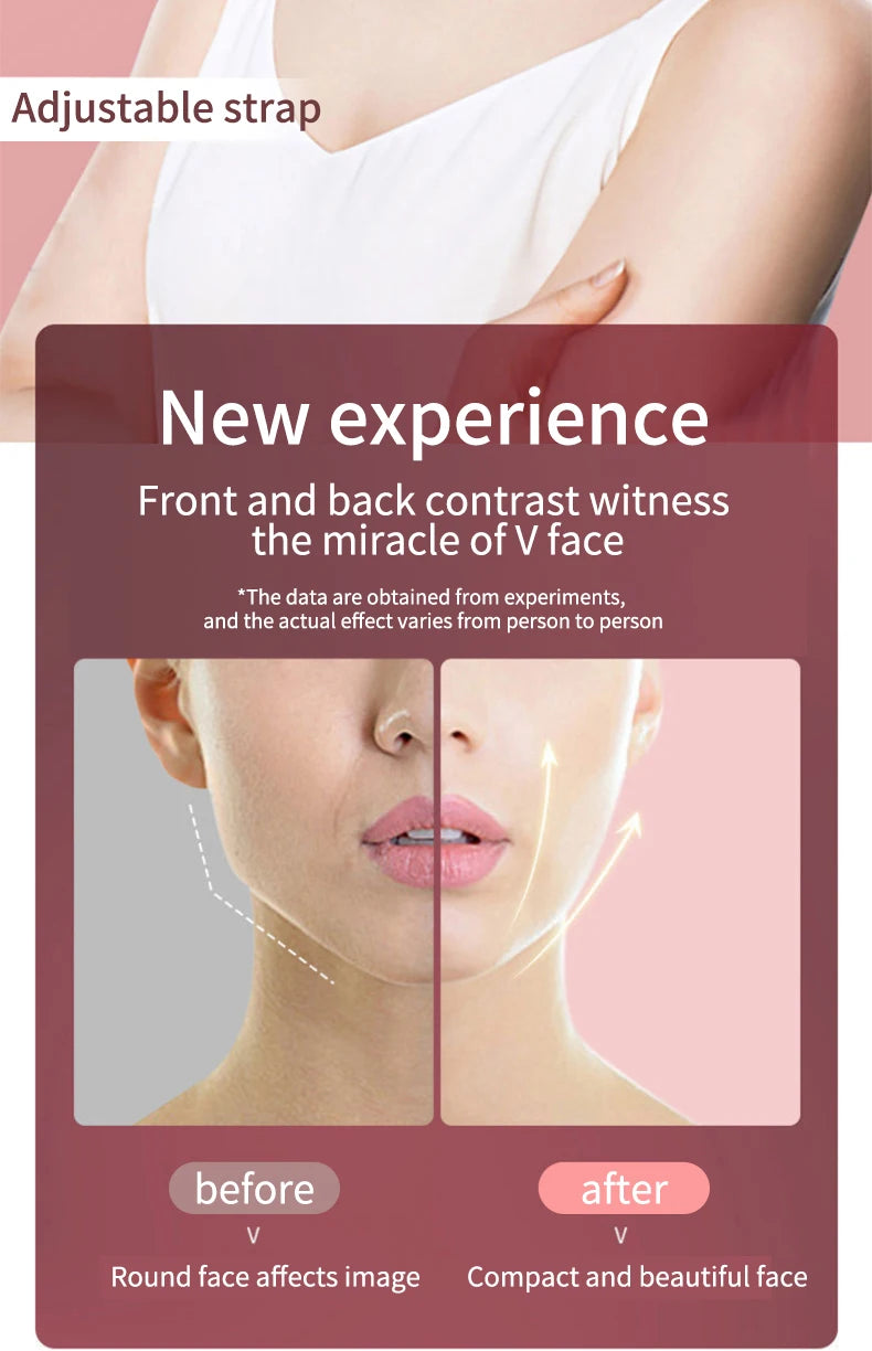 Dispositivo de levantamento facial led fóton terapia facial emagrecimento vibração massageador facial aquecido queixo duplo v rosto vibração massageador
