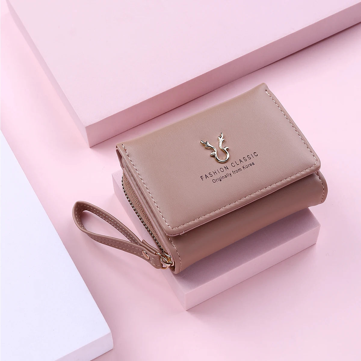 Marca de luxo das mulheres pequena carteira titular do cartão feminino carteiras curtas com bolsa de moedas para mulher senhoras couro do plutônio ferrolho mini embreagem