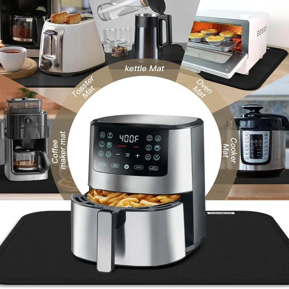 Heat Resistant Mats For Countertop silicone mats for kitchen counter Nonskid Heat Resistant Mats for Air Fryer Coffee Maker Oven