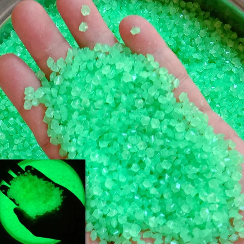 1000-3000 pçs areia luminosa que brilha no escuro seixos pedra casa jardim quintal caminho ao ar livre decoração do gramado tanque de peixes decoração do aquário
