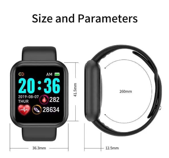 2024 novo relógio inteligente masculino monitor de freqüência cardíaca pressão arterial pulseira de fitness presente para ios e android smartphones y68