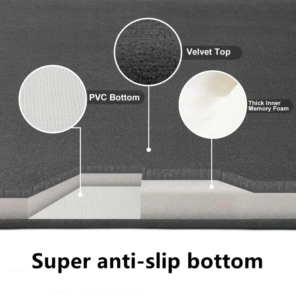 Tapete de chão super absorvente, tapete de banho super absorvente, reforçado,