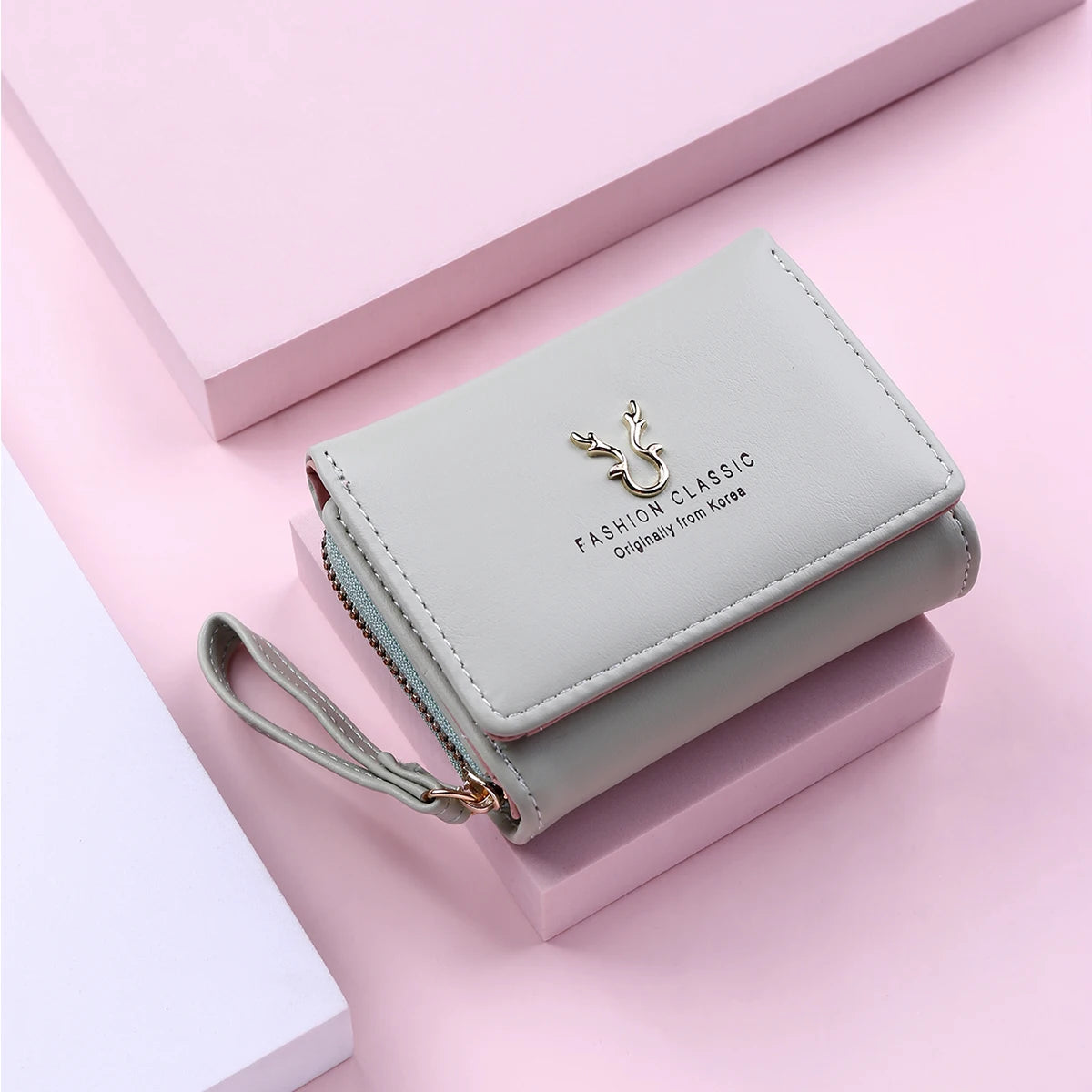 Marca de luxo das mulheres pequena carteira titular do cartão feminino carteiras curtas com bolsa de moedas para mulher senhoras couro do plutônio ferrolho mini embreagem