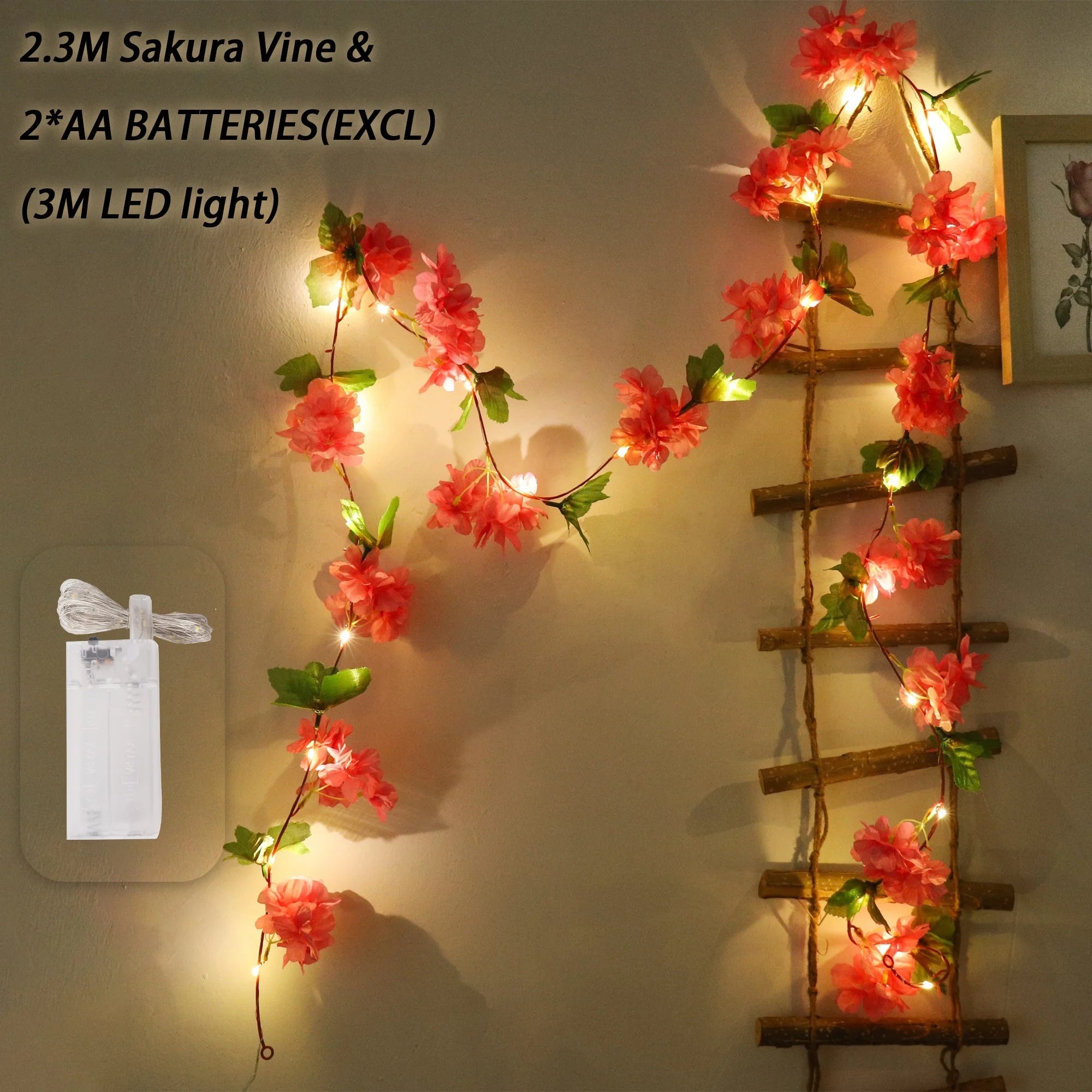 180cm artificial sakura flores videira casamento jardim rosa arco decoração de festa em casa natal nupcial falso seda scrapbook plantas