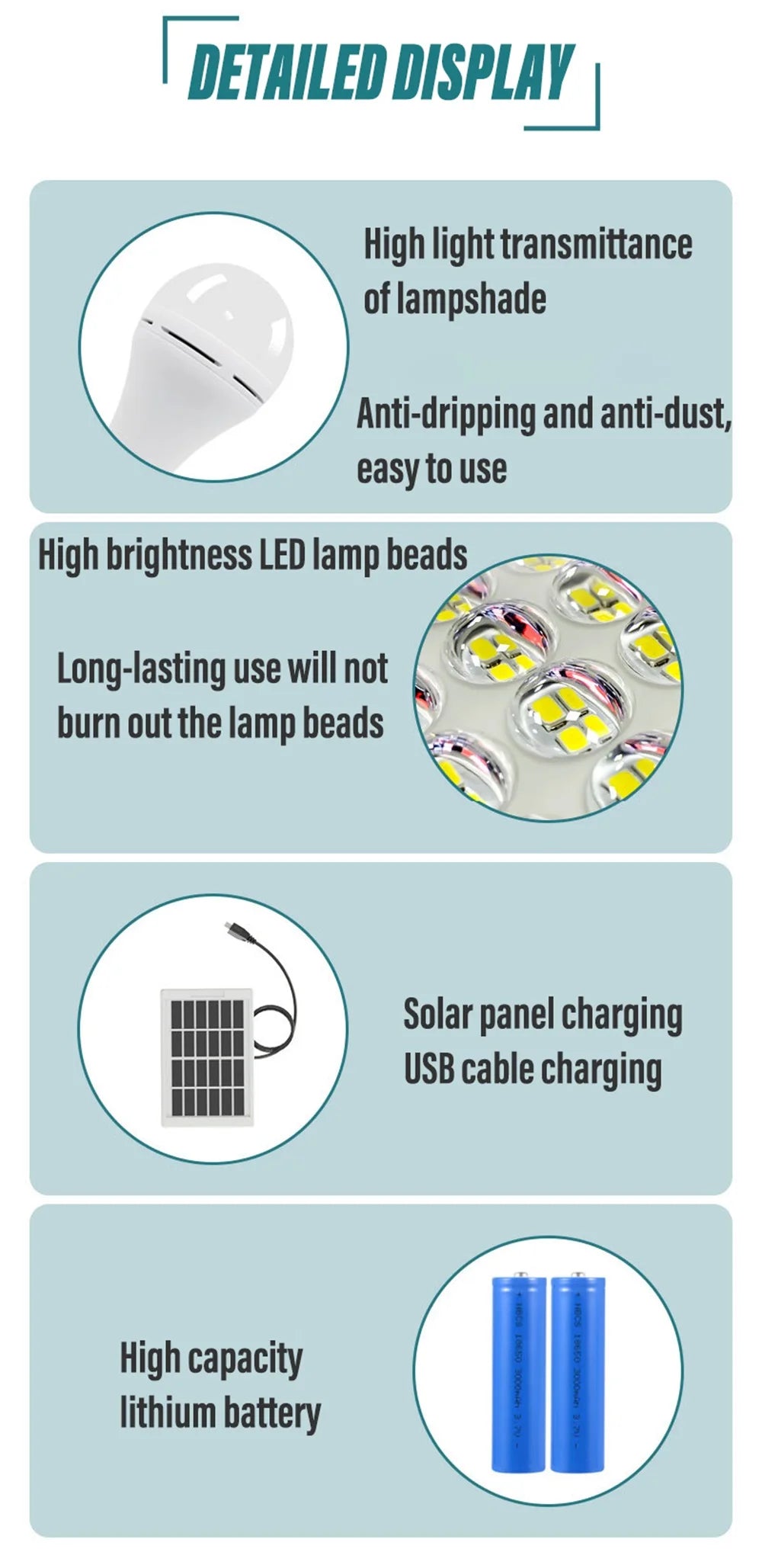 Lâmpada solar led ao ar livre à prova dwaterproof água portátil solar jardim pendurado luz caminhadas pesca luzes de emergência