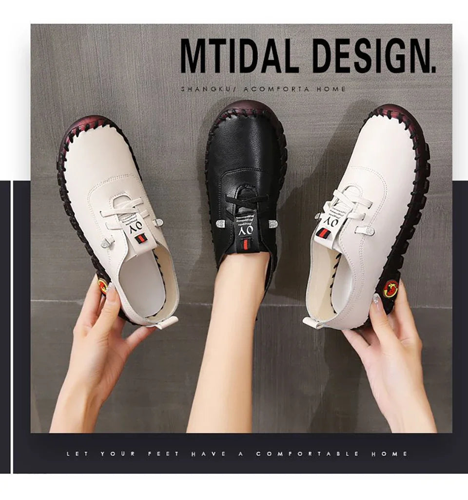 Sapatos esportivos femininos de couro pu, tamanho grande 35-43 jardas, tênis de corrida, fundo plano com tiras elásticas, tênis para mulheres