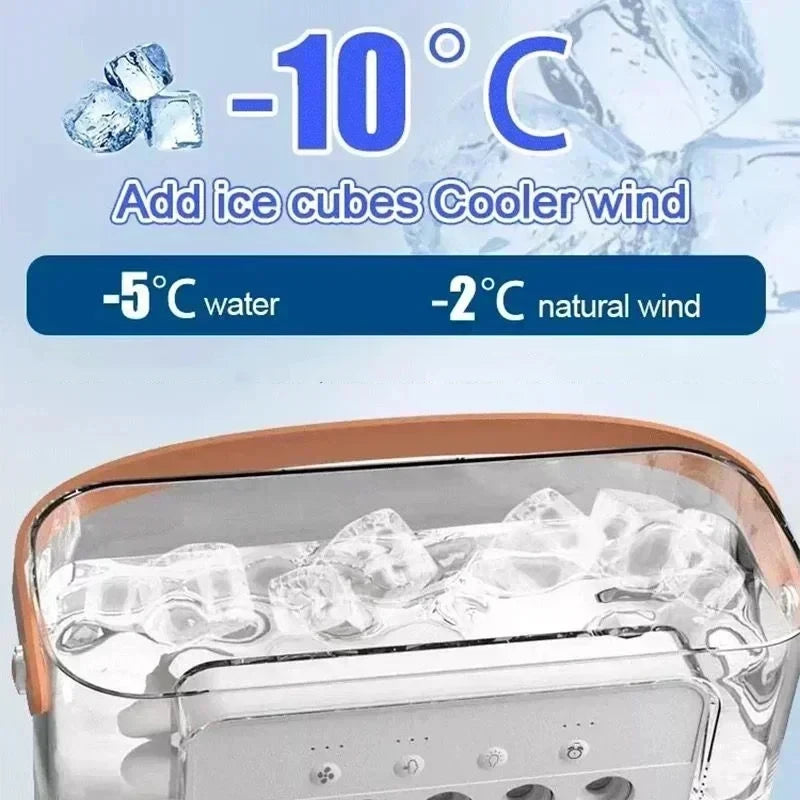 3 em 1 novo ventilador ar condicionado doméstico pequeno refrigerador de ar led night light portátil umidificador ventilador de ajuste de ar escritório casa ventilador