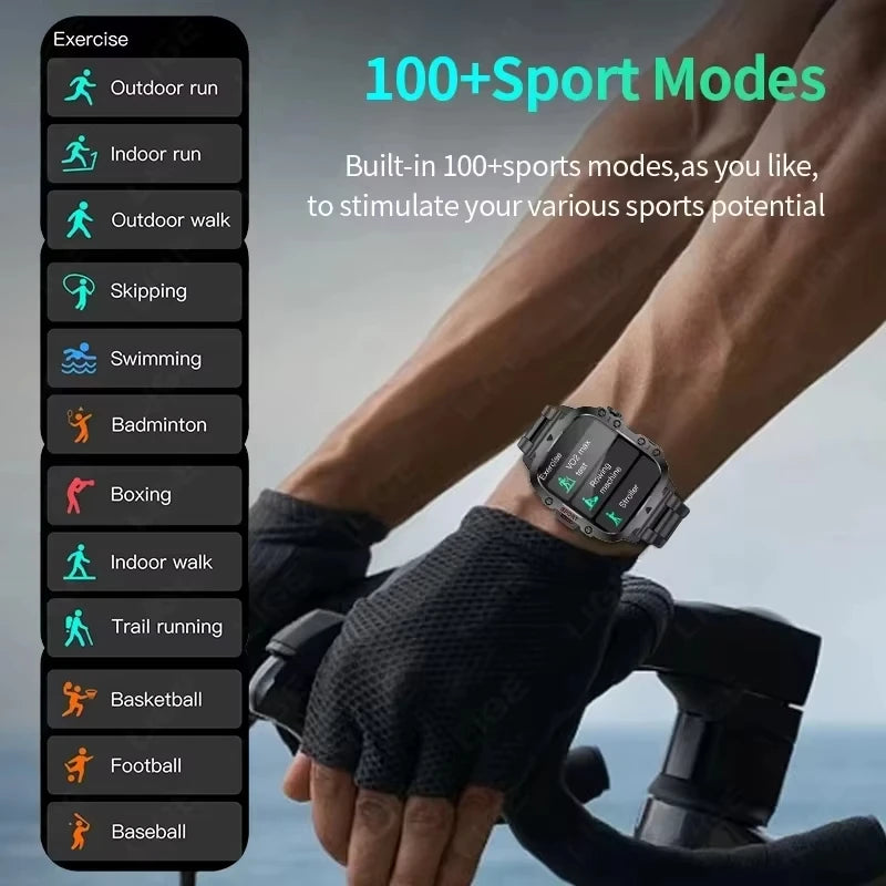 Xiaomi mijia militar relógio inteligente masculino ip68 5atm esportes ao ar livre rastreador de fitness monitor saúde 1.81 Polegada bt chamada smartwatch novo