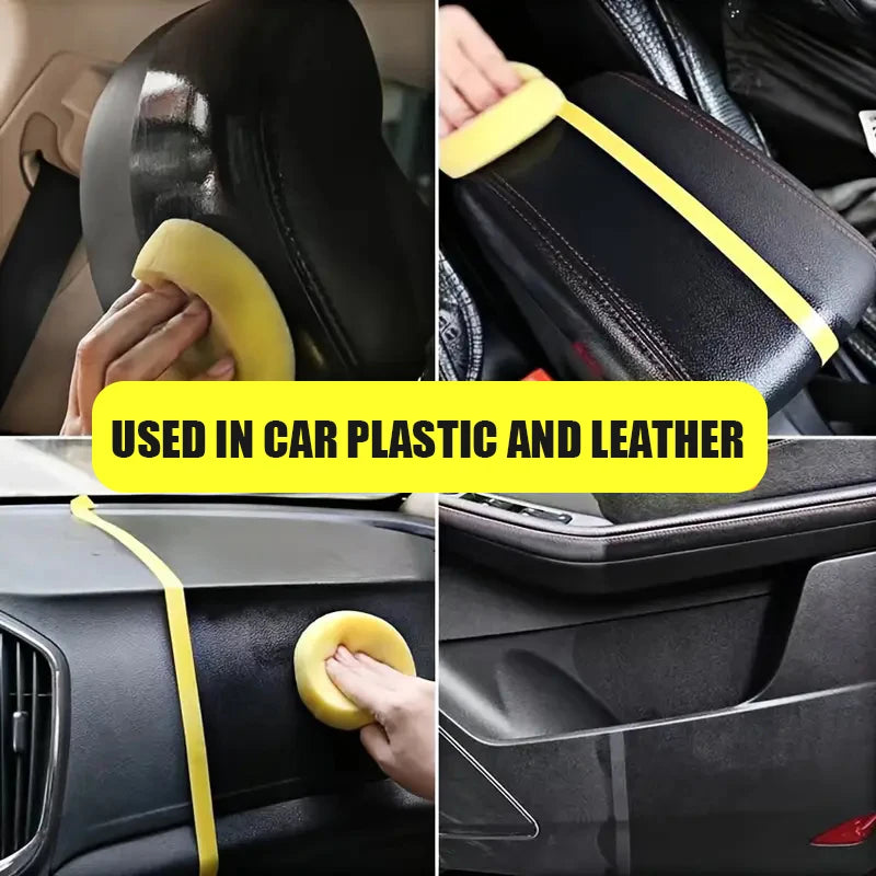 Restaurador de plástico para carro, de volta ao preto, brilho, renovador de plástico, revestimento de longa duração, restauração de couro, produtos de limpeza de polimento automático
