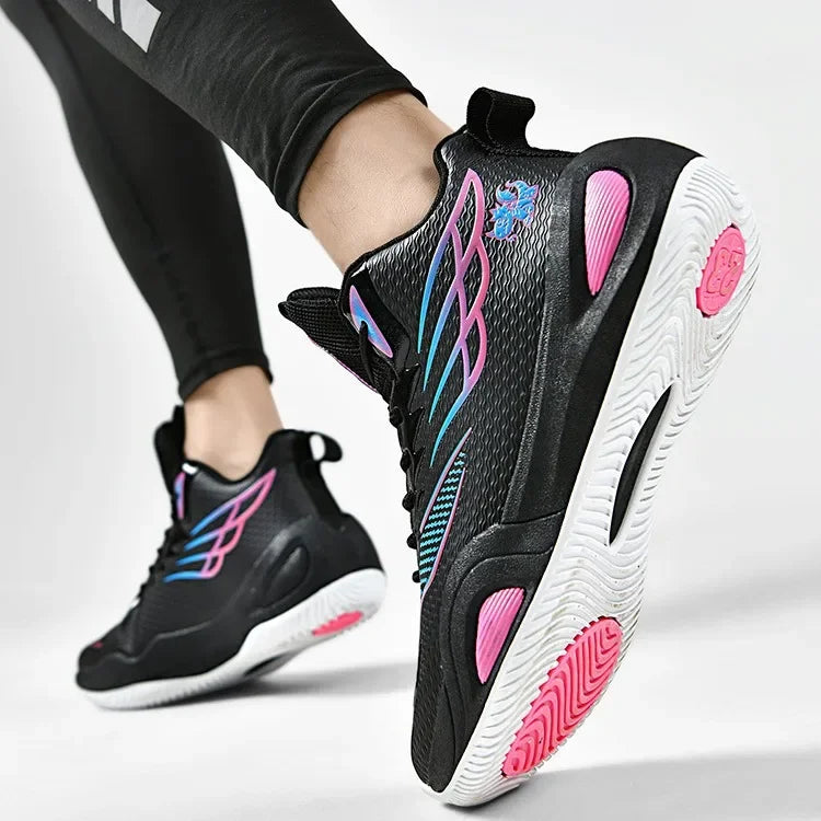 Novo outono alta superior sapatos de basquete para homens anti deslizamento treinamento profissional competição calçados jovens sapatos esportivos