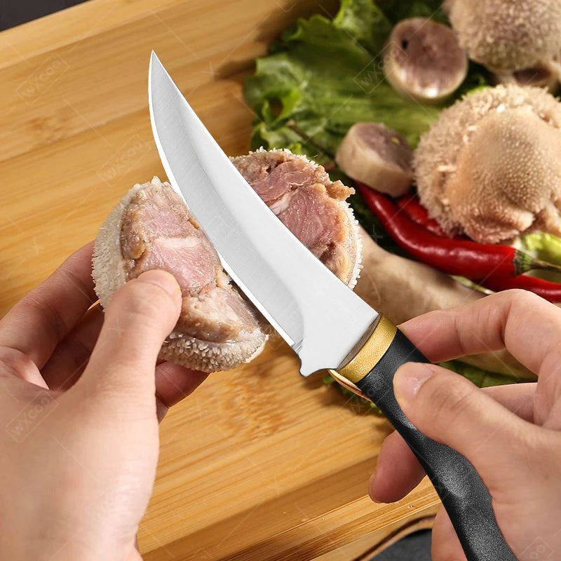 Faca de cozinha japonesa, faca de desossa de aço inoxidável, faca de chef, churrasco, açougueiro, cutelo de carne, facas de corte de pesca
