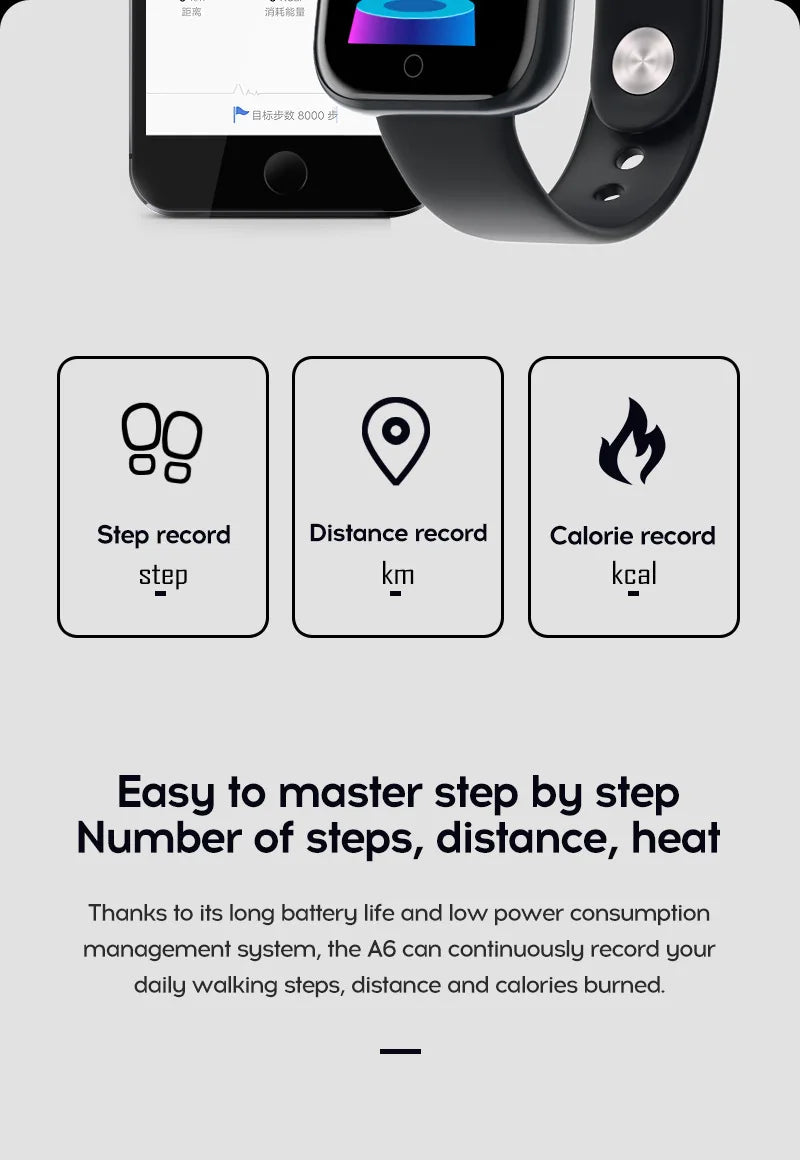 2024 novo relógio inteligente masculino monitor de freqüência cardíaca pressão arterial pulseira de fitness presente para ios e android smartphones y68