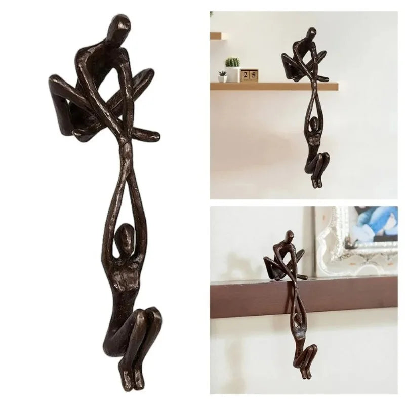 Homem levantamento mulher estatueta arte estátua amante escultura ornamento casa decoração de mesa dança casal escultura arte criativa