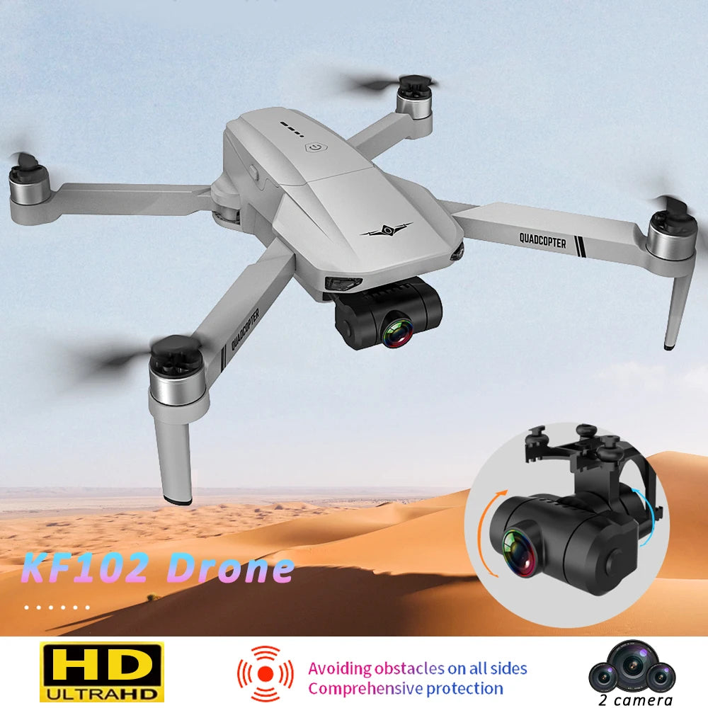 KF102MAX GPS Drone com Câmera, 4K, Fotografia Aérea Profissional, Câmera HD,