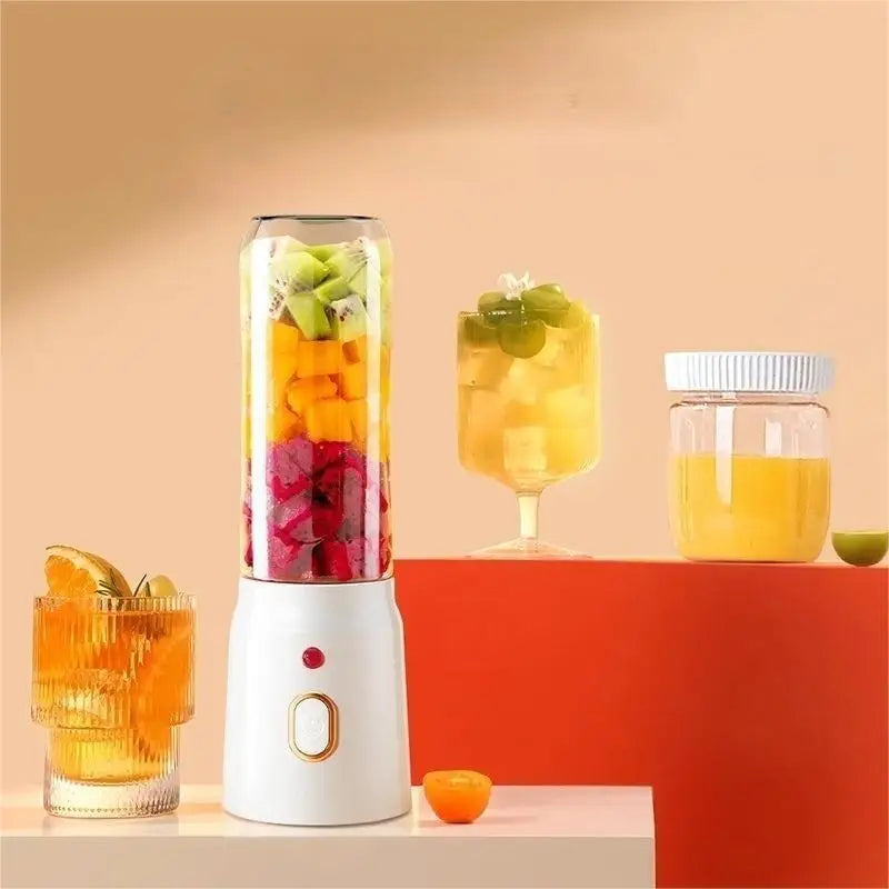 Liquidificador sem fio portátil, espremedor de frutas elétrico, máquina para esmagar gelo laranja, 10 lâminas, máquina auxiliar de alimentos, 1500ma, misturador