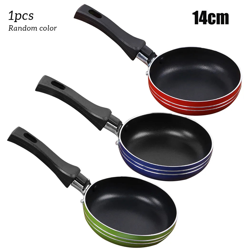 12cm/14cm/16cm mini frigideira de aço antiaderente frigideira panela cor aleatória para panelas de cozinha