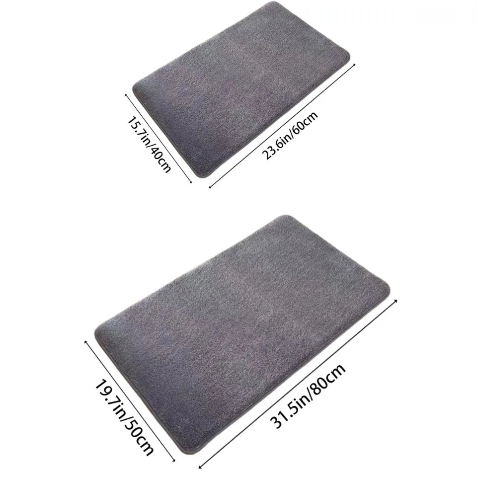 Tapete de chão super absorvente, tapete de banho super absorvente, reforçado,