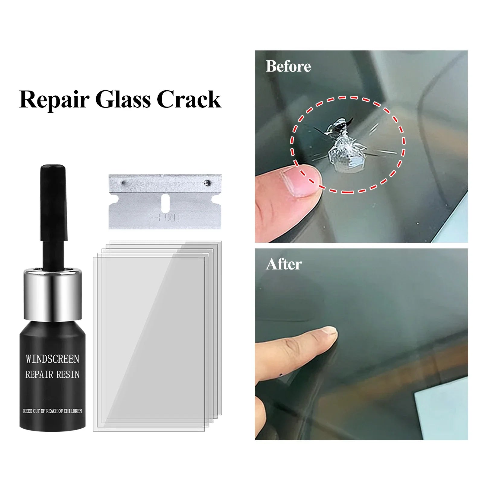 Reparação de vidro do carro janela rachaduras ido kit remover arranhões automóvel caminhão motocicletas reparação quebrada pára-brisas conjunto recuperação crack