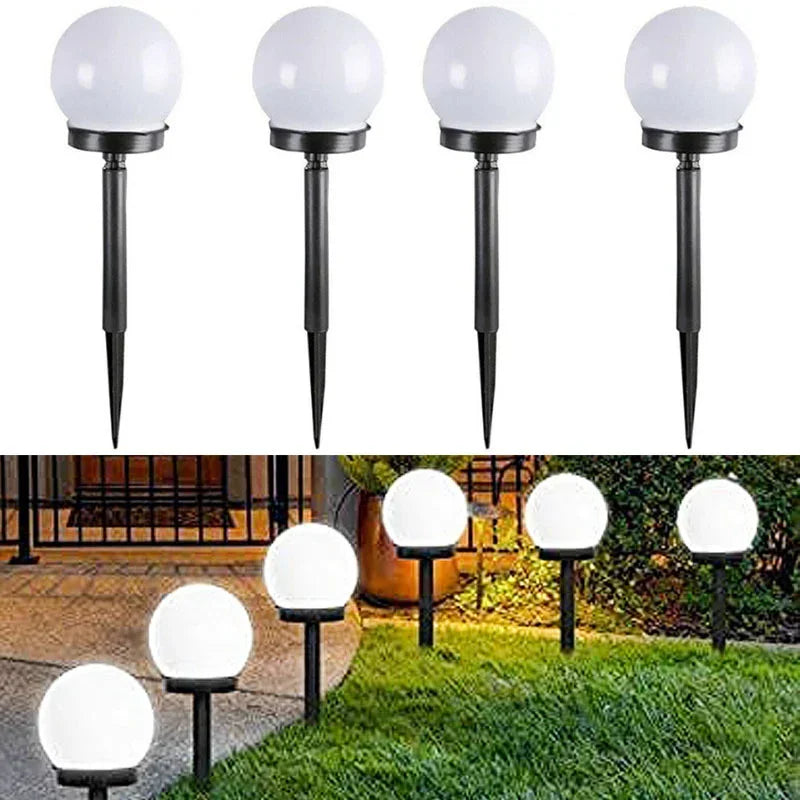 1/3/6/9pc movido a energia solar lâmpada led luz de energia à prova dwaterproof água ao ar livre jardim luz rua painel solar bola luzes gramado quintal lâmpada
