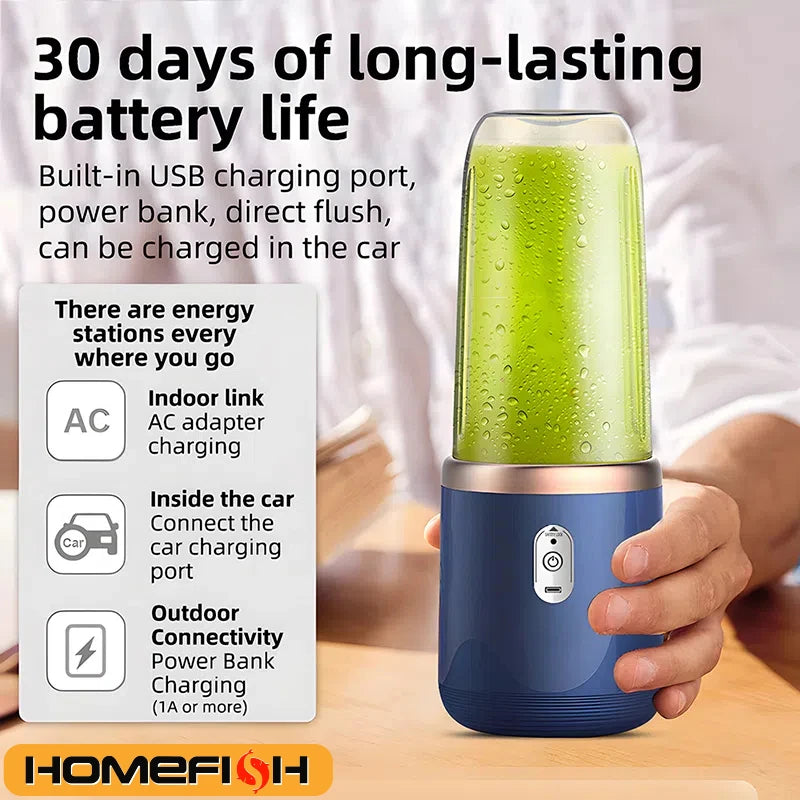 Liquidificador espremedor portátil 400ml espremedor de frutas elétrico carregamento usb limão laranja frutas suco copo smoothie liquidificador máquina 2 copos